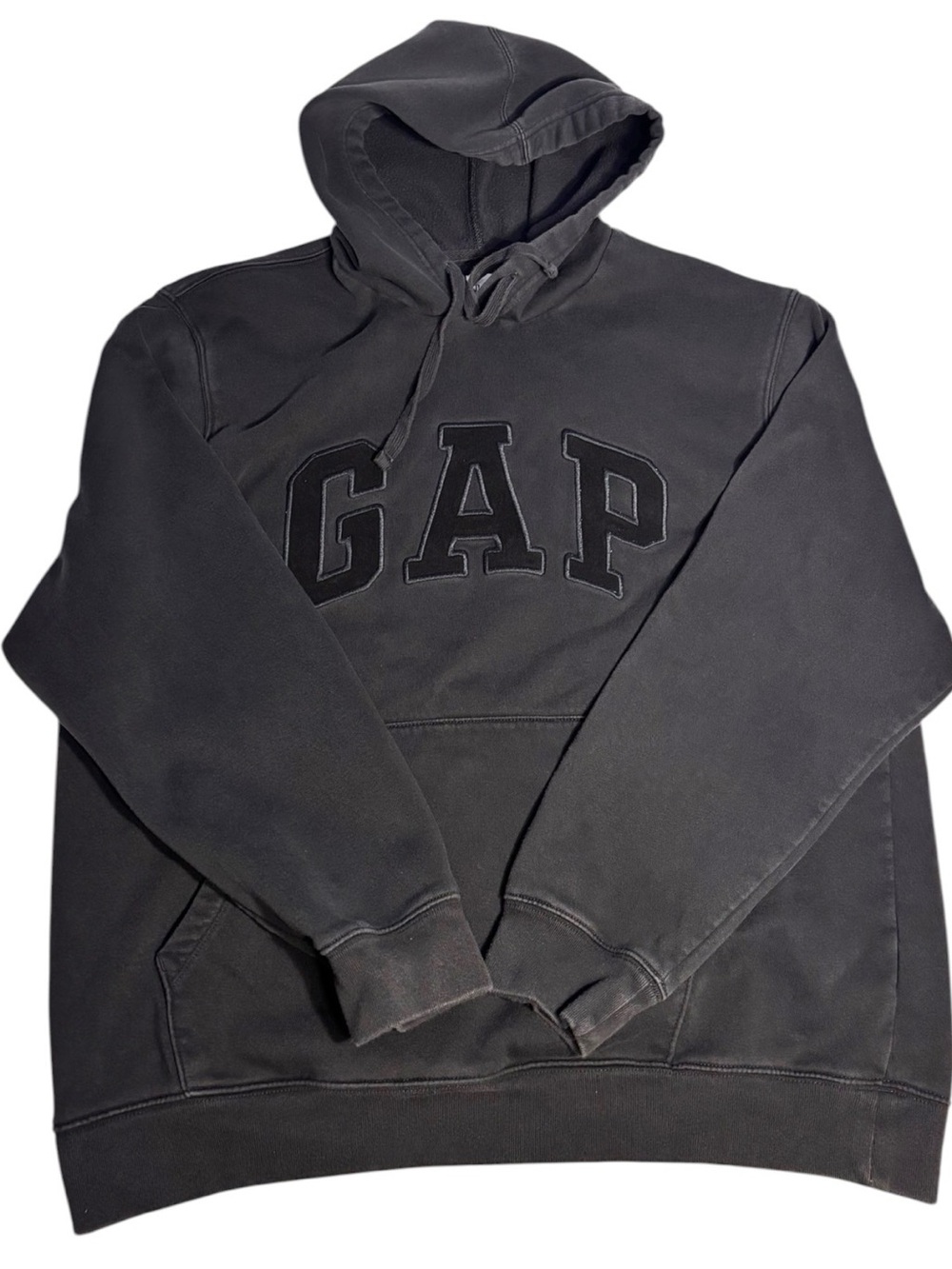 GAP Men’s Black Logo Pullover Hoodie Sweatshirt Size XL